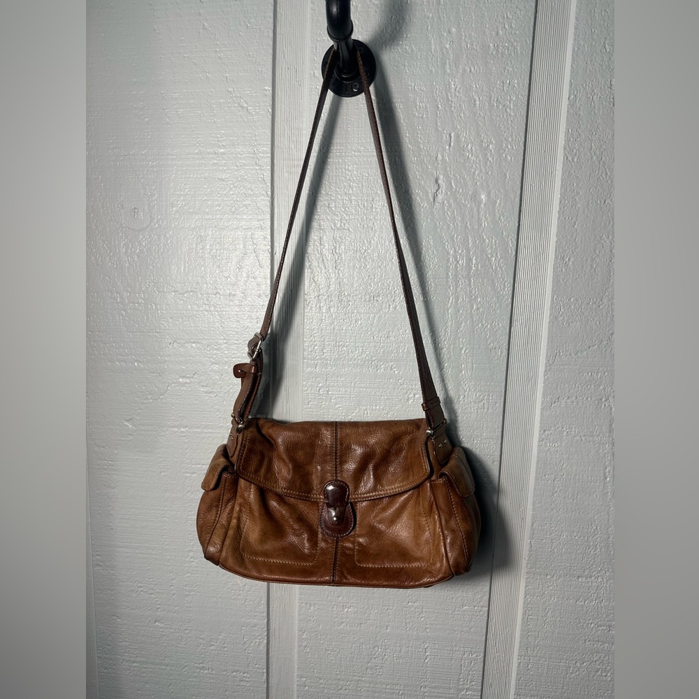 Liz Claiborne LC Vintage Leather Purse EUC